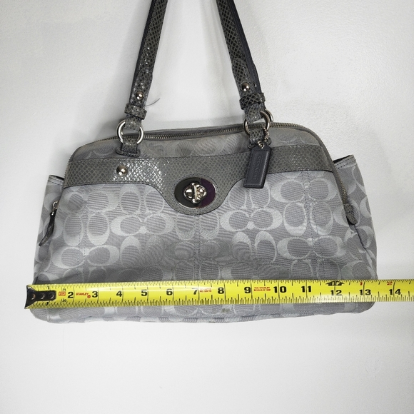 COACH Signature Penelope Shoulder Bag. - Picture 12 of 16